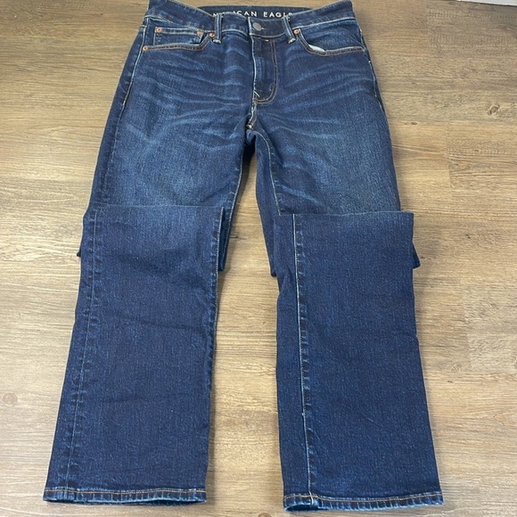 American Eagle Men’s Original Bootcut Jeans, dark wash, size 31 x 34 - Picture 6 of 10